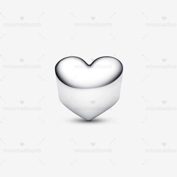 Pandora Engravable Spring Green Stone Heart Charm - Picture 2 of 6